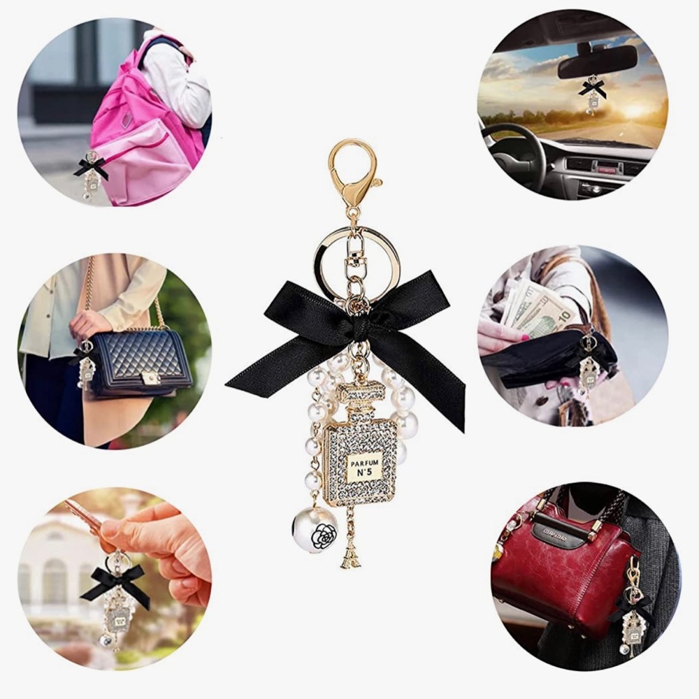 🖤NWT Women Keychain Diamond Keyring Crystal Rhinestone Keychain🖤
